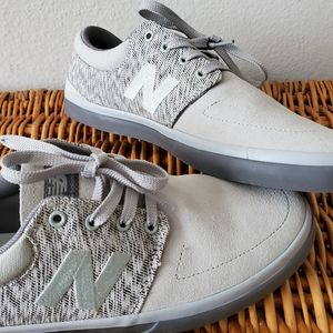 New balance low top sued sneakers